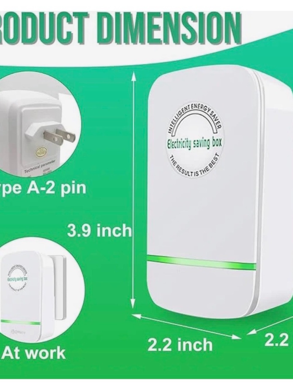Electricity Saving Box Smart Power Saver - White